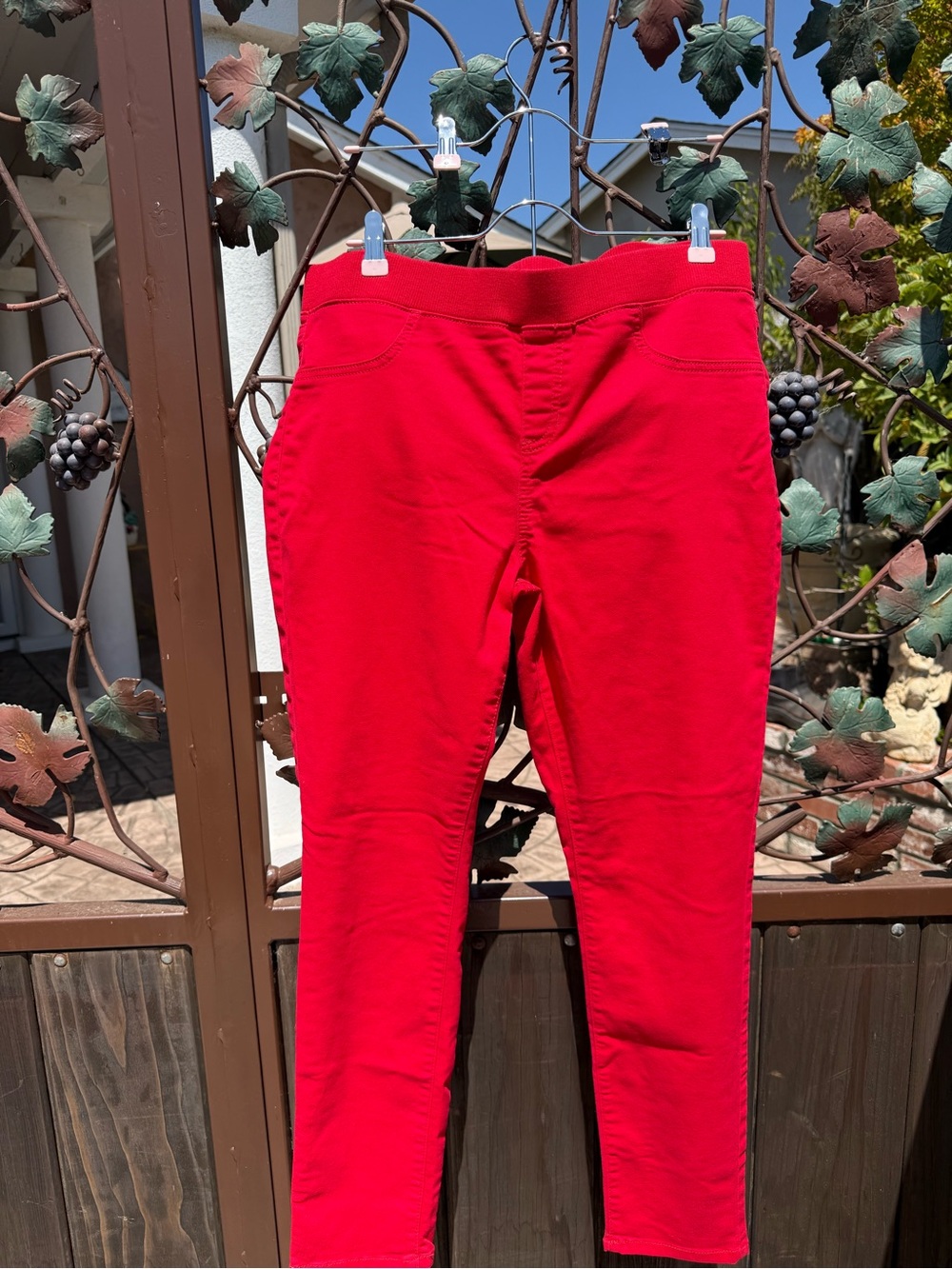 No Boundaries Red Stretch Skinny Pants
